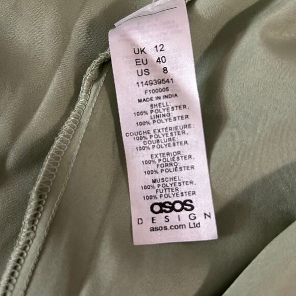 Elegant Green Polka Dot Dress - Picture 7 of 7